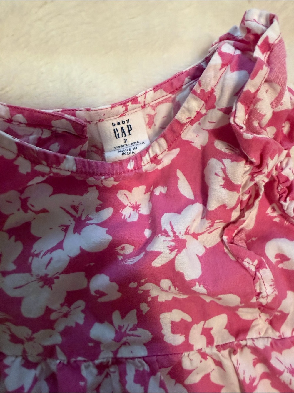 Baby GAP Pink Floral shirt